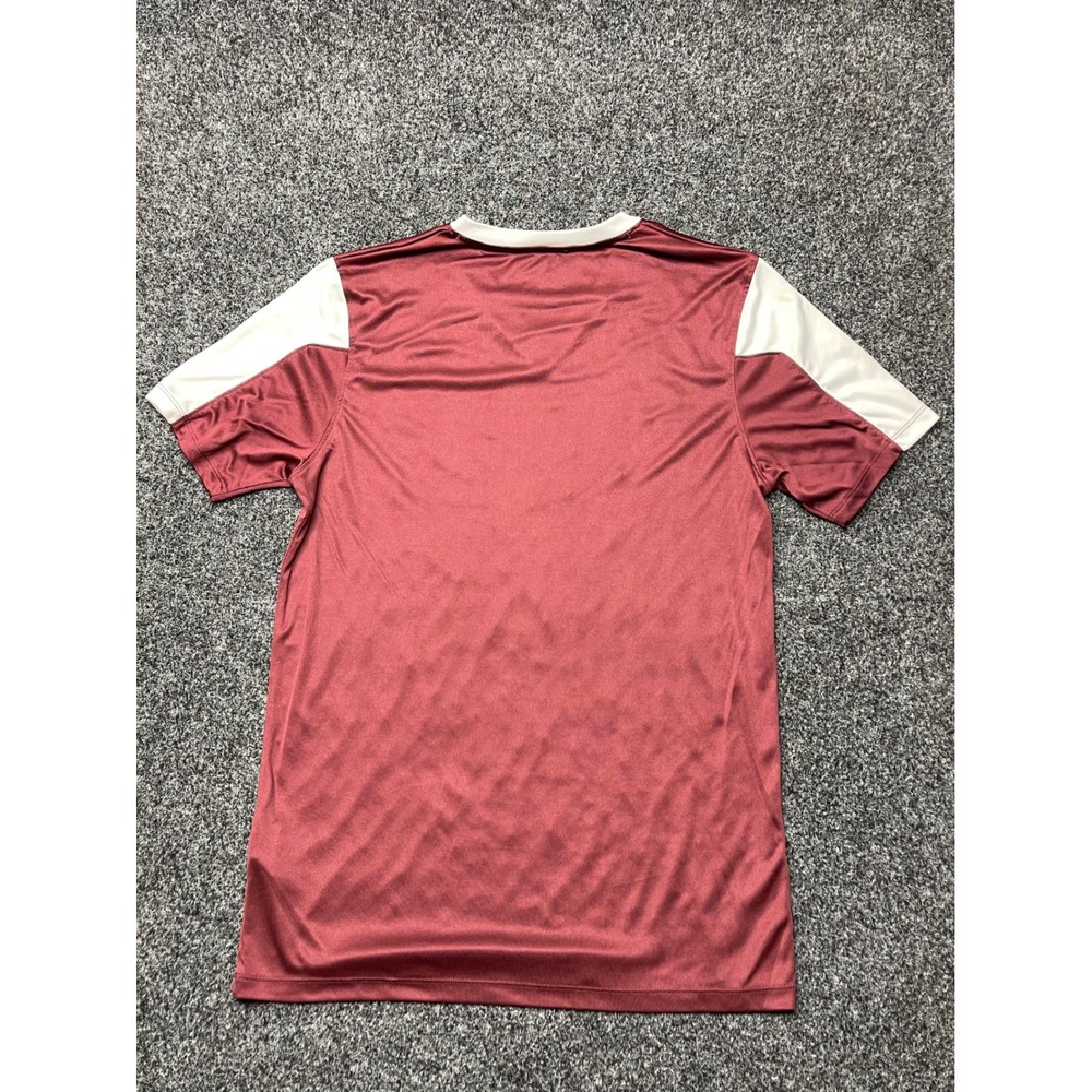 Under Armour HeatGear Mens Small Maroon White V-Neck Athletic Jersey Loose Fit - Picture 5 of 5